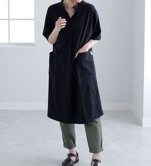 BELLUNA（ベルーナ）の「＜ｓｏｒａｆｕｋｕ＞はっ水加工ポケット使いワンピース（その他ワンピース）」｜黒
