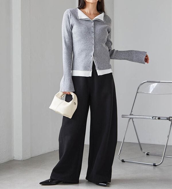 RANAN（ラナン）の「裏起毛カーブスウェットパンツ（その他パンツ）」｜詳細画像