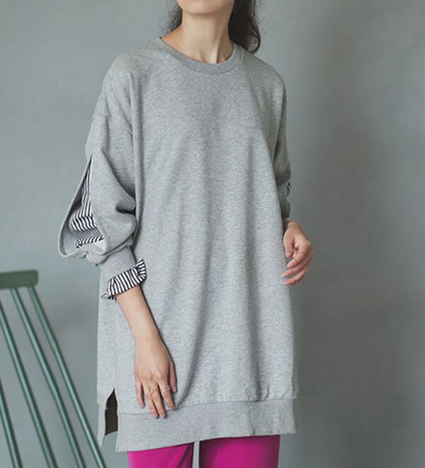 RANAN（ラナン）の「袖スリットカットソーチュニック（チュニック）」｜詳細画像