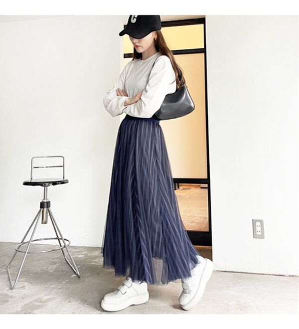 GeeRA（ジーラ）の「フレアーチュールロングスカート（ロングスカート）」｜詳細画像