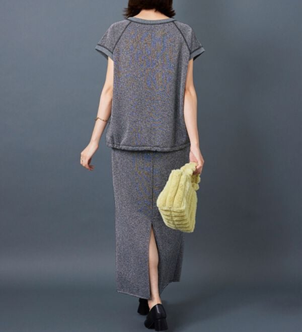 BELLUNA（ベルーナ）の「ラメ入り裏毛素材プルオーバー（カットソー）」｜詳細画像