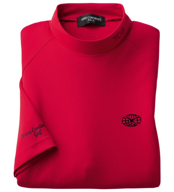 「＜トランスコンチネンツゴルフ＞ドライ７カラーズシャツ（メンズスポーツウェア（トップス））」｜レッド
