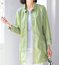 ルフラン（ルフラン）の「ベーシックで華やかな軽量コート（ハーフコート）」