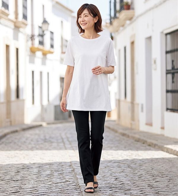 ルフラン（ルフラン）の「毎日はきたくなる！ストレッチパンツ（フルレングスパンツ）」｜詳細画像
