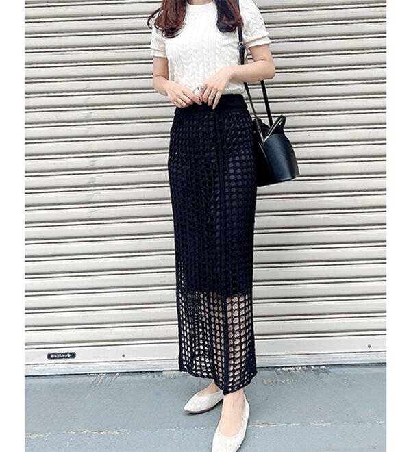 GeeRA（ジーラ）の「ケーブル編みニットトップス（ニット・セーター）」｜詳細画像