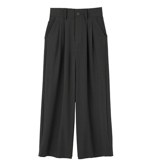 GeeRA（ジーラ）の「着心地抜群！ハイウエストダブルタックワイドパンツ（フルレングスパンツ）」｜詳細画像