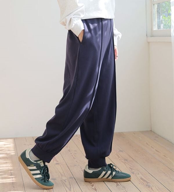 A HAPPY MARILYN（アハッピーマリリン）の「【Ｌ～８Ｌ】暖かシャギーで下半身の冷え対策！裏起毛 裏シャギーパンツ（フルレングスパンツ）」｜詳細画像