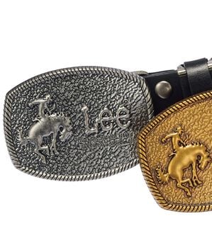 「＜Ｌｅｅ＞トップバックルベルト（メンズベルト）」｜ブラック