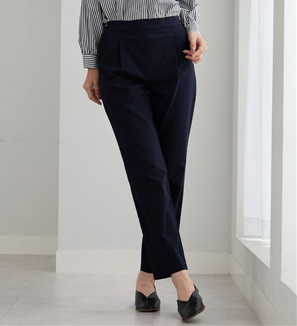 BELLUNA（ベルーナ）の「チノ見えストレッチ素材テーパードパンツ（テーパードパンツ）」｜詳細画像