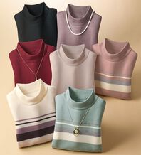 BELLUNA（ベルーナ）の「洗える！メリノウール１００％ハイネックセーター（ニット・セーター）」