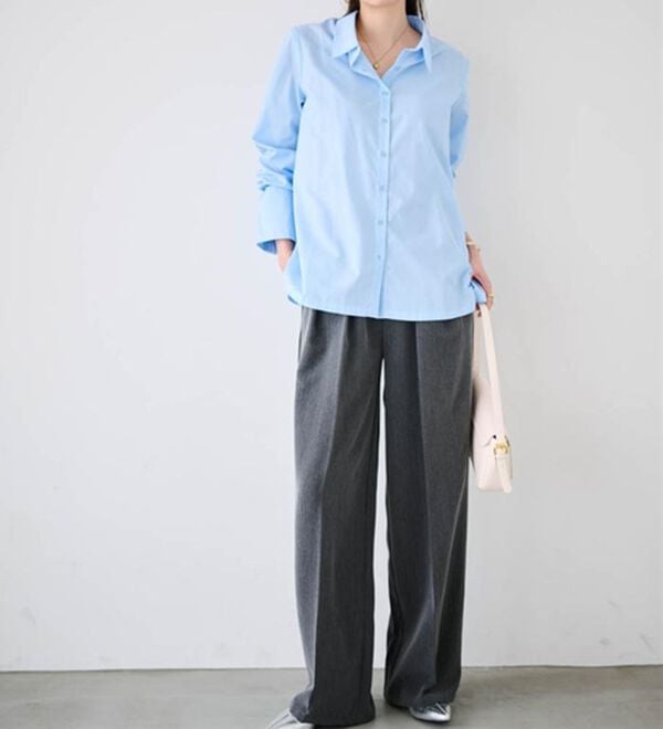 RANAN（ラナン）の「ウール調２タックワイドパンツ（フルレングスパンツ）」｜詳細画像