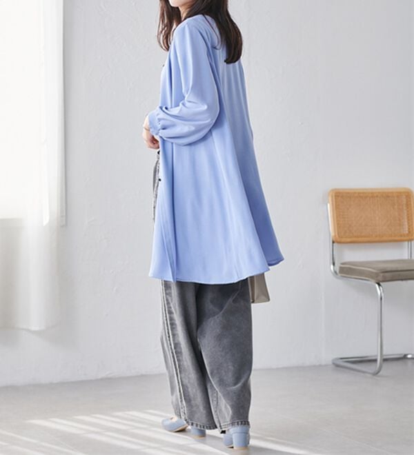 RANAN（ラナン）の「２ＷＡＹボタン使いフレアーブラウス（ブラウス）」｜詳細画像