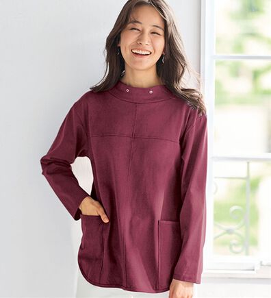 BELLUNA（ベルーナ）の「抗菌防臭綿１００％長袖プルオーバー（カットソー）」