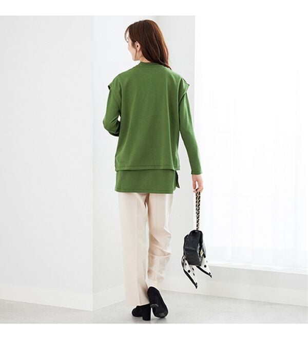 BELLUNA（ベルーナ）の「ベスト付ニットチュニックアンサンブル（アンサンブル）」｜詳細画像