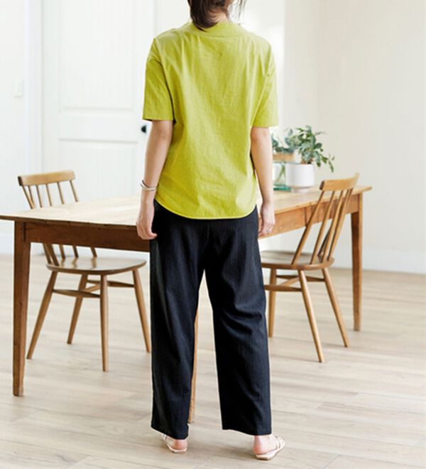 BELLUNA（ベルーナ）の「抗菌防臭綿１００％切替デザインプルオーバー（カットソー）」｜詳細画像