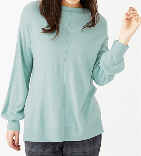 BELLUNA（ベルーナ）の「ふんわりカシミヤタッチニットプルオーバー（ニット・セーター）」｜詳細画像