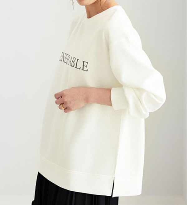 BELLUNA（ベルーナ）の「ロゴプリントダンボールプルオーバー（カットソー）」｜詳細画像