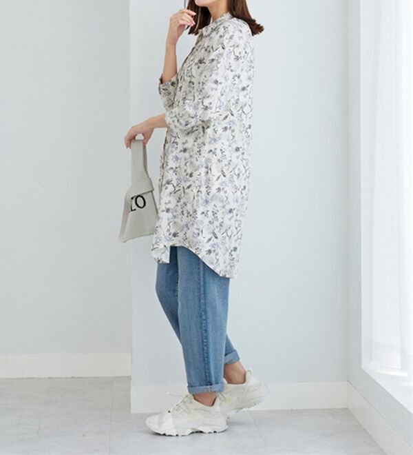 BELLUNA（ベルーナ）の「レーヨン素材ピンタック使いワンピース（その他ワンピース）」｜詳細画像