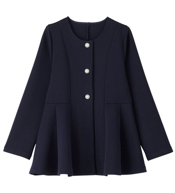 GeeRA（ジーラ）の「【２点セット】ペプラムジャケットテーパードパンツセットアップスーツ（パンツスーツ）」｜詳細画像