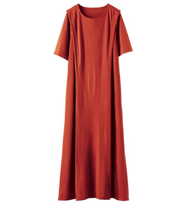 BELLUNA（ベルーナ）の「ヒンヤリ！タック使いかのこワンピース（カットソーワンピース）」｜詳細画像