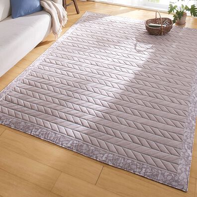 「綿１００％さらさら除湿キルトラグ（カーペット）」