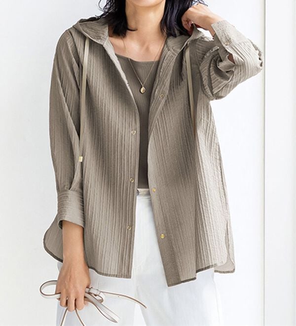 BELLUNA（ベルーナ）の「綿１００％抗菌防臭機能付リブタンクトップ（タンクトップ・キャミソール）」｜詳細画像