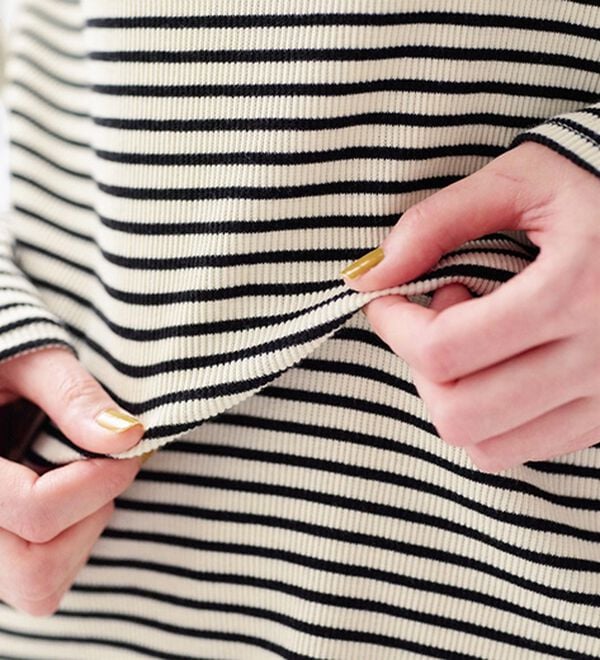 BELLUNA（ベルーナ）の「うっとりなめらか素材ハイネックプルオーバー（カットソー）」｜詳細画像