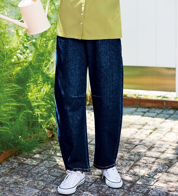 BELLUNA（ベルーナ）の「《ＨｕｇＲｅａｍコットン》柔らかカジュアルカーブパンツ（ワイドパンツ・ガウチョ）」｜詳細画像