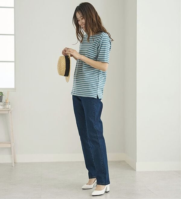 BELLUNA（ベルーナ）の「新！スーパーストレッチ素材デニムパンツ（フルレングスパンツ）」｜詳細画像