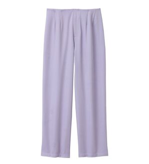 alotta（アロッタ）の「バックレースアップストレートパンツ（フルレングスパンツ）」｜ラベンダー