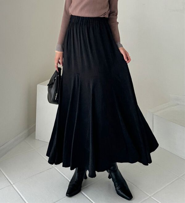 GeeRA（ジーラ）の「切替フレアーロングスカート（ロングスカート）」｜詳細画像