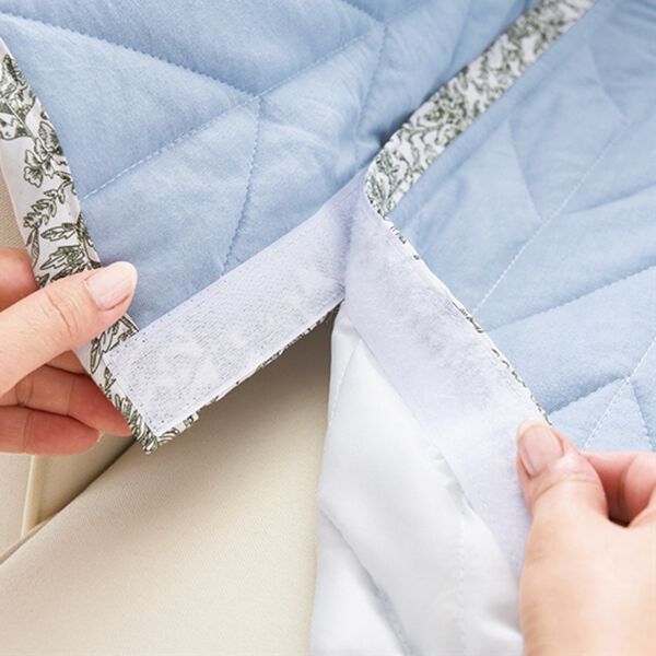 「綿１００％ヘリンボーンキルトソファカバー（ソファーカバー）」｜詳細画像