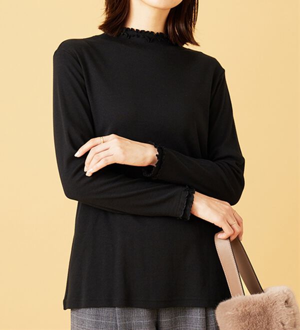 BELLUNA（ベルーナ）の「重ね着風フリル衿プルオーバー（カットソー）」｜詳細画像