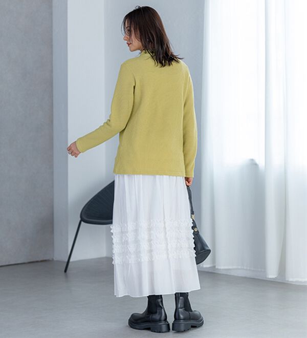 BELLUNA（ベルーナ）の「【静電気防止】ニットが苦手な方にも優しいプルオーバー（カットソー）」｜詳細画像