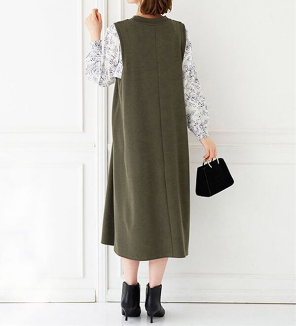 BELLUNA（ベルーナ）の「袖切替デザインハイネックワンピース（その他ワンピース）」｜詳細画像