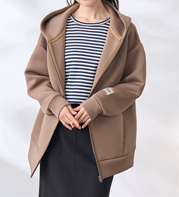 BELLUNA（ベルーナ）の「【選べる衿】肌に優しい綿１００％暖か発熱素材プルオーバー＜ベルホット　コットン＞（カットソー）」｜詳細画像