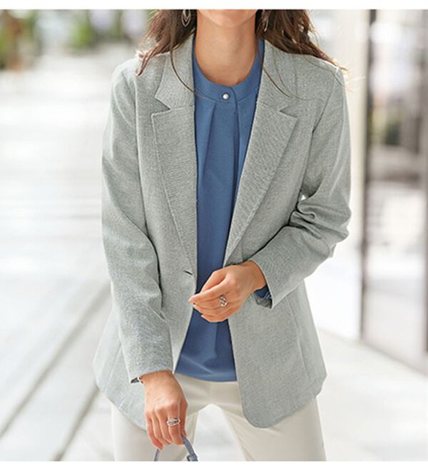 BELLUNA（ベルーナ）の「＜楽スタフィット＞テーラードジャケット（テーラードジャケット）」｜詳細画像