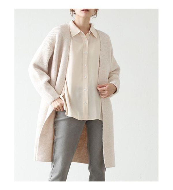 もっちり肉厚トッパーニットコーディガン - ベルーナ【公式】 