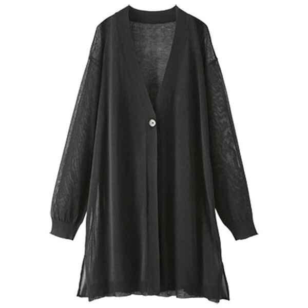 BELLUNA（ベルーナ）の「スタイルアップ！プリーツ切替カーディガン（ニットカーディガン）」｜詳細画像