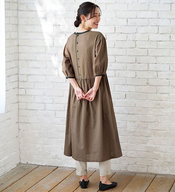 BELLUNA（ベルーナ）の「＜＆ｃｏｃｏｃｈｉ＞チュニックの下にはくゆるパンツ（フルレングスパンツ）」｜詳細画像