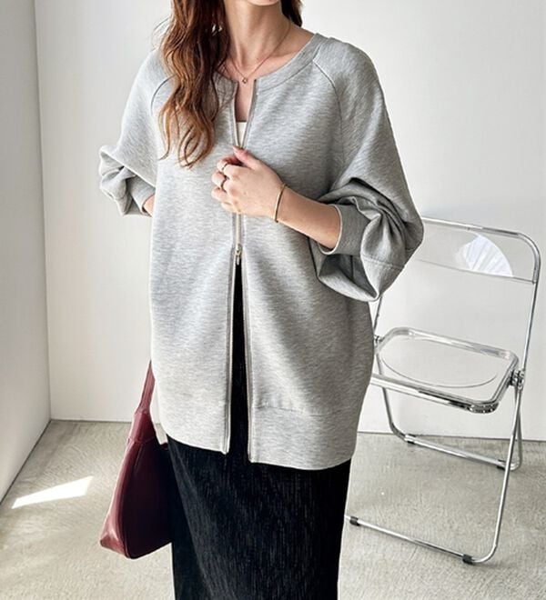 GeeRA（ジーラ）の「前後２ＷＡＹダブルジップスウェット（カットソー）」｜詳細画像