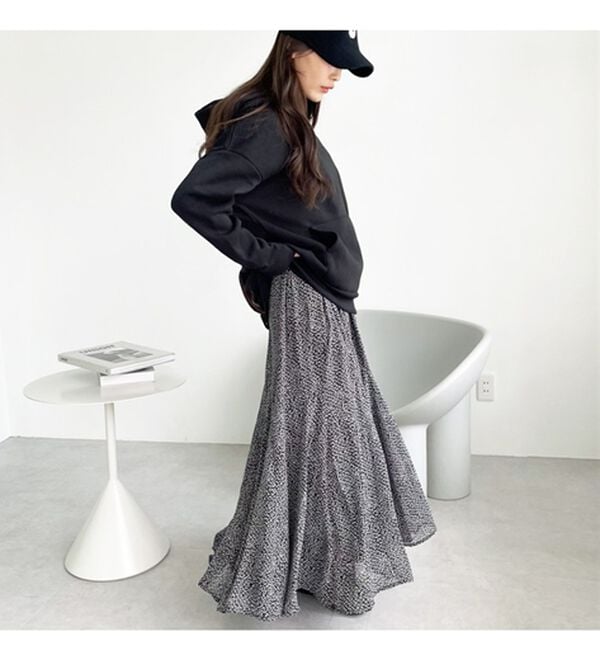 GeeRA（ジーラ）の「切替フレアーロングスカート（ロングスカート）」｜詳細画像