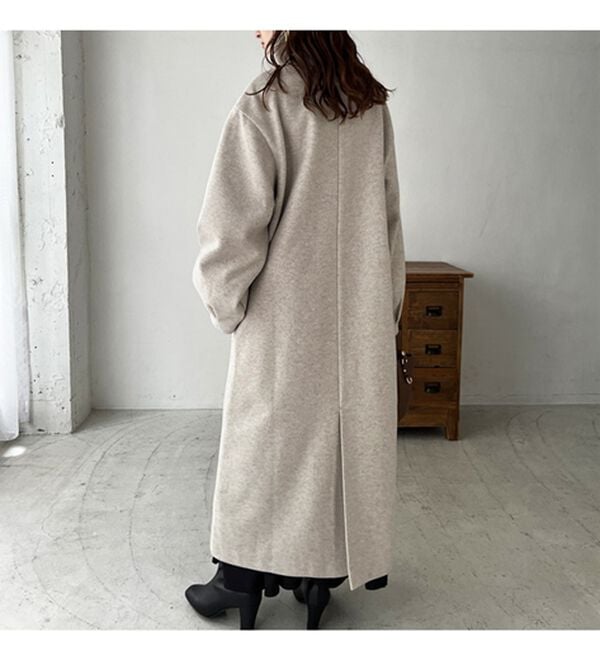 GeeRA（ジーラ）の「２ＷＡＹカラーフェイクウールコート（ロングコート）」｜詳細画像