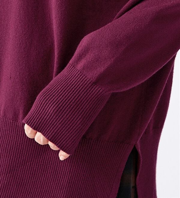 BELLUNA（ベルーナ）の「【新色追加】もちもち素材ハイネックニットプルオーバー（ニット・セーター）」｜詳細画像