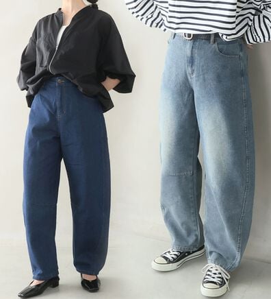 A HAPPY MARILYN（アハッピーマリリン）の「【大きいサイズ】【Ｌ～８Ｌ／選べる丈】トレンドスタイルのバレルパンツ（ワイドパンツ・ガウチョ）」