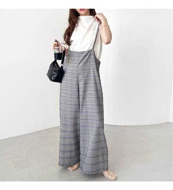 GeeRA（ジーラ）の「サロペットワイドパンツ（オールインワン）」｜詳細画像