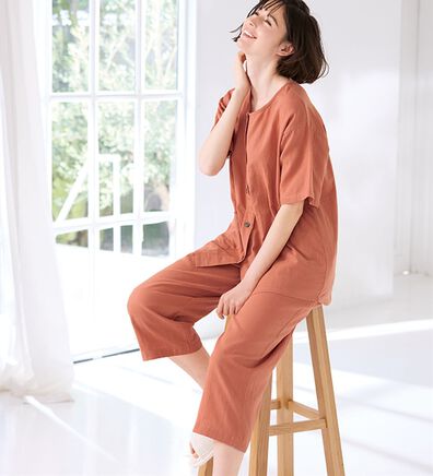 LAVIENNE（ラヴィエンヌ）の「【医師オススメ】夏に着たい！ダブルガーゼパジャマ（パジャマ・ルームウェア）」