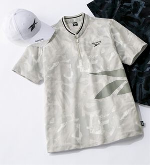 「＜リーボック＞即戦力！ロゴデザインセット（メンズポロシャツ）」｜ホワイト