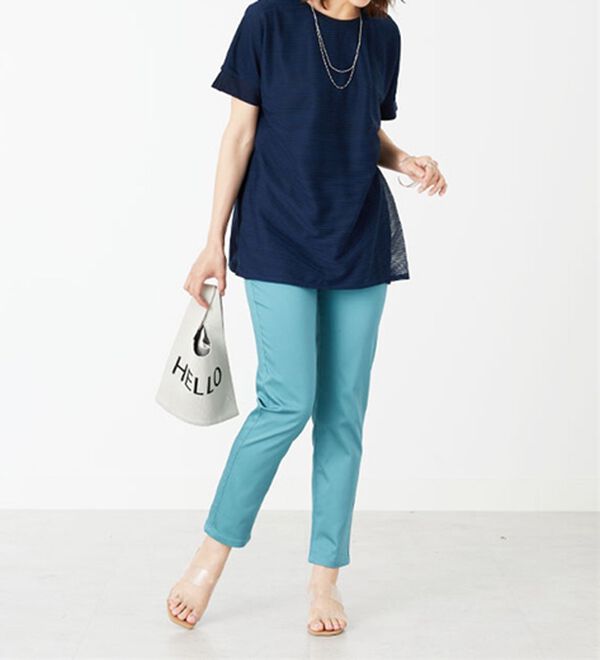 BELLUNA（ベルーナ）の「ボーダーチュール重ねチュニック（チュニック）」｜詳細画像