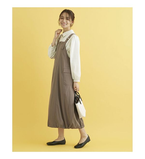 BELLUNA（ベルーナ）の「コクーンシルエットジャンパースカート（ジャンパースカート）」｜詳細画像